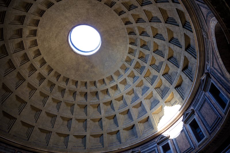 Visit the Pantheon in Rome inside 