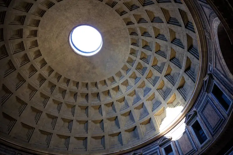 Visit the Pantheon in Rome inside